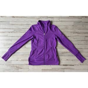 Purple alo zip up jacket Running Workout sz XS EUC